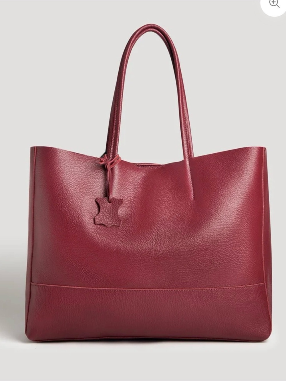 Adoratti burgundy The Caryall leather tote